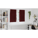vidaXL Sötétítő függönyök 2 pcs Bordó 140 x 140 cm Bársony