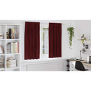 vidaXL Sötétítő függönyök 2 pcs Bordó 140 x 175 cm Bársony