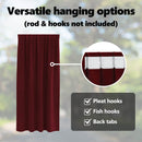 vidaXL Sötétítő függönyök 2 pcs Bordó 140 x 175 cm Bársony