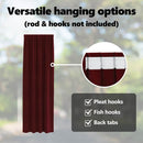 vidaXL Sötétítő függönyök 2 pcs Bordó 140 x 225 cm Bársony