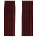 vidaXL Sötétítő függönyök 2 pcs Bordó 140 x 225 cm Bársony