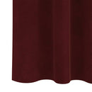 vidaXL Sötétítő függönyök 2 db Bordó 140 x 245 cm Bársony