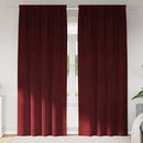 vidaXL Sötétítő függönyök 2 db Bordó 140 x 245 cm Bársony