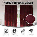 vidaXL Sötétítő függönyök 2 pcs Bordó 140 x 260 cm Bársony