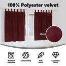 vidaXL Sötétítő függönyök 2 pcs Bordó 140 x 140 cm Bársony