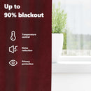 vidaXL Sötétítő függönyök 2 pcs Bordó 140 x 175 cm Bársony