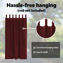 vidaXL Sötétítő függönyök 2 pcs Bordó 140 x 175 cm Bársony
