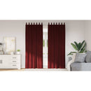 vidaXL Sötétítő függönyök 2 pcs Bordó 140 x 245 cm Bársony