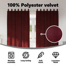 vidaXL Sötétítő függönyök 2 pcs Bordó 140 x 245 cm Bársony