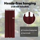 vidaXL Sötétítő függönyök 2 pcs Bordó 140 x 260 cm Bársony