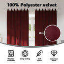vidaXL Sötétítő függönyök 2 pcs Bordó 140 x 260 cm Bársony