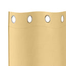 vidaXL Fekete Függöny Gyűrűkkel 2 db Bézs 140 x 140 cm Poliészter