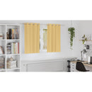 vidaXL Fekete Függöny Gyűrűkkel 2 pcs Bézs 140 x 140 cm Poliészter