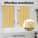 vidaXL Fekete Függöny Gyűrűkkel 2 pcs Bézs 140 x 140 cm Poliészter