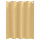 vidaXL Fekete Függöny Gyűrűkkel 2 pcs Bézs 140 x 140 cm Poliészter