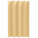 vidaXL Fekete Függöny Gyűrűkkel 2 pcs Bézs 175 x 140 cm Poliészter