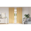 vidaXL Fekete Függöny Gyűrűkkel 2 pcs Bézs 245 x 140 cm Poliészter