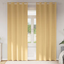 vidaXL Fekete Függöny Gyűrűkkel 2 db Bézs 245 x 140 cm Poliészter