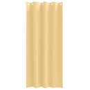 vidaXL Fekete Függöny Gyűrűkkel 2 pcs Bézs 245 x 140 cm Poliészter