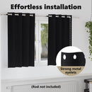 vidaXL Fekete Függöny Gyűrűkkel 2 pcs Fekete 140 x 140 cm Poliészter