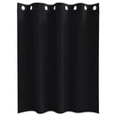 vidaXL Fekete Függöny Gyűrűkkel 2 pcs Fekete 140 x 140 cm Poliészter