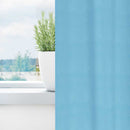 vidaXL Fekete Függöny Gyűrűkkel 2 db Világoskék 140 x 140 cm