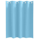 vidaXL Fekete Függöny Gyűrűkkel 2 pcs Világoskék 140 x 140 cm