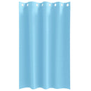vidaXL Fekete Függöny Gyűrűkkel 2 pcs Világoskék 175 x 140 cm