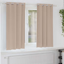 vidaXL Fekete Függöny Gyűrűkkel 2 db Tópszínű 175 x 140 cm Poliészter
