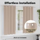vidaXL Fekete Függöny Gyűrűkkel 2 pcs Tópszínű 175 x 140 cm Poliészter