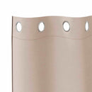 vidaXL Fekete Függöny Gyűrűkkel 2 pcs Tópszínű 260 x 140 cm Poliészter
