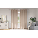 vidaXL Fekete Függöny Gyűrűkkel 2 pcs Tópszínű 260 x 140 cm Poliészter