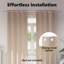 vidaXL Fekete Függöny Gyűrűkkel 2 pcs Tópszínű 260 x 140 cm Poliészter