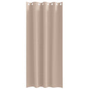 vidaXL Fekete Függöny Gyűrűkkel 2 pcs Tópszínű 260 x 140 cm Poliészter