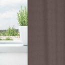 vidaXL Fekete Függöny Gyűrűkkel 2 pcs Sötét Barna 260 x 140 cm