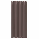vidaXL Fekete Függöny Gyűrűkkel 2 pcs Sötét Barna 260 x 140 cm