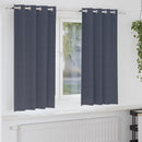 vidaXL Fekete Függöny Gyűrűkkel 2 db Antracit 175 x 140 cm Poliészter