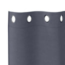 vidaXL Fekete Függöny Gyűrűkkel 2 pcs Antracit 245 x 140 cm Poliészter