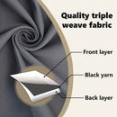 vidaXL Fekete Függöny Gyűrűkkel 2 pcs Antracit 245 x 140 cm Poliészter