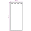 vidaXL Fekete Függöny Gyűrűkkel 2 db Antracit 245 x 140 cm Poliészter