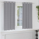 vidaXL Fekete Függöny Gyűrűkkel 2 db Világosszürke 175 x 140 cm