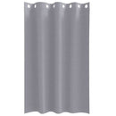 vidaXL Fekete Függöny Gyűrűkkel 2 pcs Világosszürke 175 x 140 cm