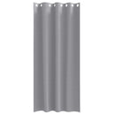 vidaXL Fekete Függöny Gyűrűkkel 2 pcs Világosszürke 245 x 140 cm