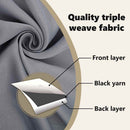 vidaXL Fekete Függöny Gyűrűkkel 2 pcs Világosszürke 260 x 140 cm