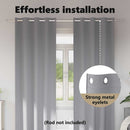 vidaXL Fekete Függöny Gyűrűkkel 2 pcs Világosszürke 260 x 140 cm