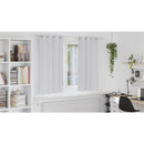 vidaXL Fekete Függöny Gyűrűkkel 2 pcs Halvány szürke 175 x 140 cm