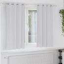 vidaXL Fekete Függöny Gyűrűkkel 2 db Halvány szürke 175 x 140 cm