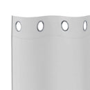 vidaXL Fekete Függöny Gyűrűkkel 2 pcs Halvány szürke 225 x 140 cm