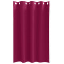 vidaXL Fekete Függöny Gyűrűkkel 2 pcs Bordó 175 x 140 cm Poliészter