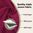vidaXL Fekete Függöny Gyűrűkkel 2 pcs Bordó 245 x 140 cm Poliészter
